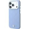 BMW Etui Sign Deboss Quilted Metal Logo Magsafe Do Iphone 18 Pro / 17 Pro Niebieski - (BMHMP18L26SWOSPB)