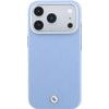 BMW Etui Sign Deboss Quilted Metal Logo Magsafe Do Iphone 18 Pro / 17 Pro Niebieski - (BMHMP18L26SWOSPB)