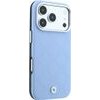 BMW Etui Sign Deboss Quilted Metal Logo Magsafe Do Iphone 18 Pro / 17 Pro Niebieski - (BMHMP18L26SWOSPB)