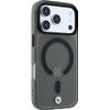 BMW Etui Sign Frosted Iml & Metal Logo Magsafe Do Iphone 18 Pro / 17 Pro Czarny - (BMHMP18L26HTFSILK)