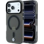 BMW Etui Sign Frosted Iml & Metall Logo Magsafe Do Iphone 18 Pro Max / 17 Pro Max Czarny - (BMHMP18X26HTFSILK)