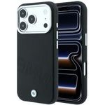 BMW Etui Sign Inclined Deboss Letters Magsafe Do Iphone 18 Pro / 17 Pro Czarny - (BMHMP18L26SWOWDK)