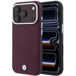 BMW Etui Sign Inclined Deboss Letters Magsafe Do Iphone 18 Pro Max / 17 Pro Max Bordowy - (BMHMP18X26SWOWDR)