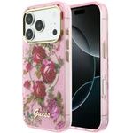 Guess Case Iml Glitter Blossom Roses For Iphone 18 Pro / Iphone 17 Pro Pink - (GUHMP18L6HTBGSLP)