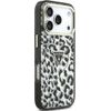 Guess Case Iml Leopard Glitter Triangle Logo Magsafe For Iphone 18 Pro / Iphone 17 Pro Black - (GUHMP18LHLEGTGLK)