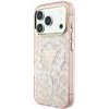 Guess Case Iml Leopard Glitter Triangle Logo Magsafe For Iphone 18 Pro / Iphone 17 Pro Pink - (GUHMP18LHLEGTGLP)