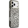 Guess Case Iml Leopard Glitter Triangle Logo Magsafe For Iphone 18 Pro Max / 17 Pro Max Black - (GUHMP18XHLEGTGLK)