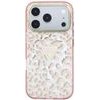 Guess Case Iml Leopard Glitter Triangle Logo Magsafe For Iphone 18 Pro Max / Iphone 17 Pro Max Pink - (GUHMP18XHLEGTGLP)