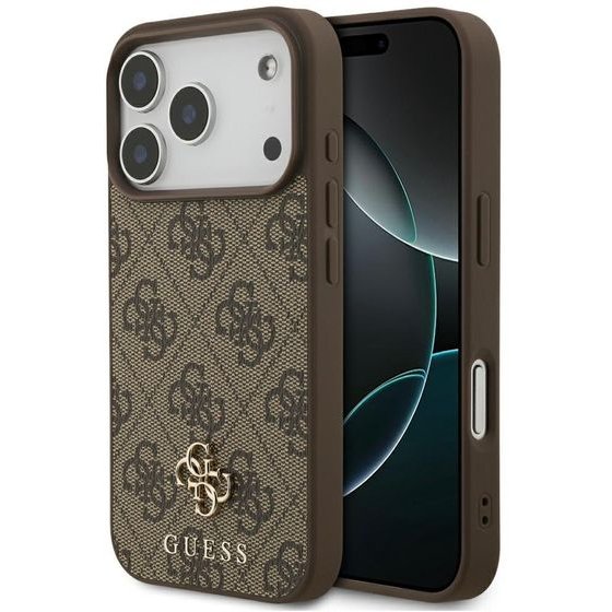 Guess Etui 4G Small Classic Logo Magsafedo Iphone 18 Pro / 17 Pro Brazowy - (GUHMP18LP4SM4MW)