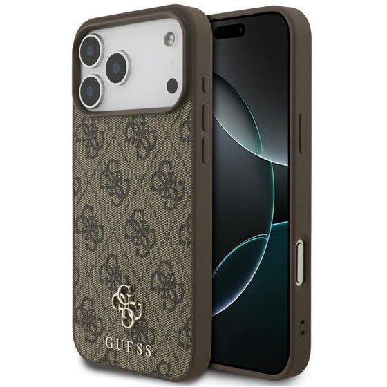 Guess Etui 4G Small Classic Logo Magsafedo Iphone 18 Pro Max / 17 Pro Max Brazowy - (GUHMP18XP4SM4MW)