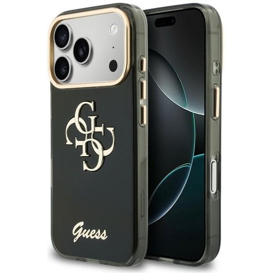 Guess Etui Iml 4G Script Metal For Iphone 18 Pro / Iphone 17 Pro Black - (GUHCP18L5HC4MLSK)