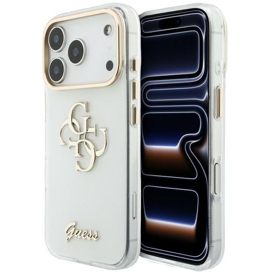 Guess Etui Iml 4G Script Metal For Iphone 18 Pro / Iphone 17 Pro White - (GUHCP18L5HC4MLSH)