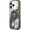 Guess Etui Iml Glitter Flowers Triangle Magsafe Do Iphone 18 Pro / 17 Pro Czarny - (GUHMP18LHFLPEDK)