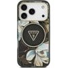 Guess Etui Iml Glitter Flowers Triangle Magsafe Do Iphone 18 Pro / 17 Pro Czarny - (GUHMP18LHFLPEDK)