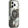 Guess Etui Iml Glitter Flowers Triangle Magsafe Do Iphone 18 Pro / 17 Pro Czarny - (GUHMP18LHFLPEDK)