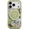 Guess Etui Iml Glitter Flowers Triangle Magsafe Do Iphone 18 Pro / 17 Pro Zielony - (GUHMP18LHFLPEDN)