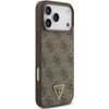 Guess Etui Leather 4G Triangle Strass Magsafe Do Iphone 18 Pro Max / 17 Pro Max Brazowy - (GUHMP18XP4TDPW)