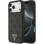 Guess Etui Leather 4G Triangle Strass Magsafe Do Iphone 18 Pro Max / 17 Pro Max Czarny - (GUHMP18XP4TDPLK)