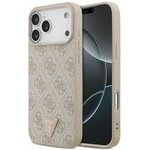 Guess Etui Leather 4G Triangle Strass Magsafe Do Iphone 18 Pro Max / 17 Pro Max Rozowy - (GUHMP18XP4TDPP)