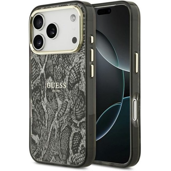 Guess Etui Python Pattern Magsafe Do Iphone 18 Pro / 17 Pro Czarny - (GUHMP18LHIMPYGK)