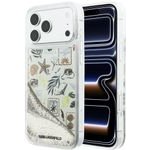 Karl Lagerfeld Case Liquid Glitter Beach & Sand For Iphone 18 Pro Max / Iphone 17 Pro Max Beige - (KLHCP18X6LCSPCE)