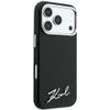 Karl Lagerfeld Case Saffiano Small Script Metal Logo Magsafe For Iphone 18 Pro Max/17 Pro Max Black - (KLHMP18X6PWSKSK)