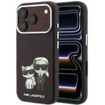 Karl Lagerfeld Case Smooth Karl&Choupette Bodies Sketch Magsafe For Iphone 18 Pro / 17 Pro Burgundy - (KLHMP18L6PWKCIDR)