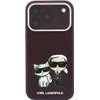 Karl Lagerfeld Case Smooth Karl&Choupette Bodies Sketch Magsafe For Iphone 18 Pro / 17 Pro Burgundy - (KLHMP18L6PWKCIDR)