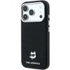 Karl Lagerfeld Etui Grained Choupette Head Metal Magsafe Do Iphone 18 Pro / 17 Pro Czarny - (KLHMP18L6PSCHLK)