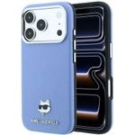 Karl Lagerfeld Etui Grained Choupette Head Metal Magsafe Do Iphone 18 Pro / 17 Pro Jasnoniebieski - (KLHMP18L6PSCHLB)