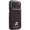 Karl Lagerfeld Etui Grained Heads Metal Magsafe Do Iphone 18 Pro / 17 Pro Burgundowy - (KLHMP18L6PSKCHLR)