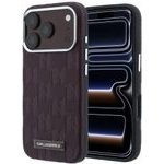 Karl Lagerfeld Etui Grained Mono Resin Logo Magsafe Do Iphone 18 Pro / 17 Pro Burgundowy - (KLHMP18L6PWKLMHR)