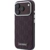 Karl Lagerfeld Etui Grained Mono Resin Logo Magsafe Do Iphone 18 Pro / 17 Pro Burgundowy - (KLHMP18L6PWKLMHR)