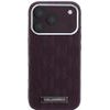 Karl Lagerfeld Etui Grained Mono Resin Logo Magsafe Do Iphone 18 Pro / 17 Pro Burgundowy - (KLHMP18L6PWKLMHR)