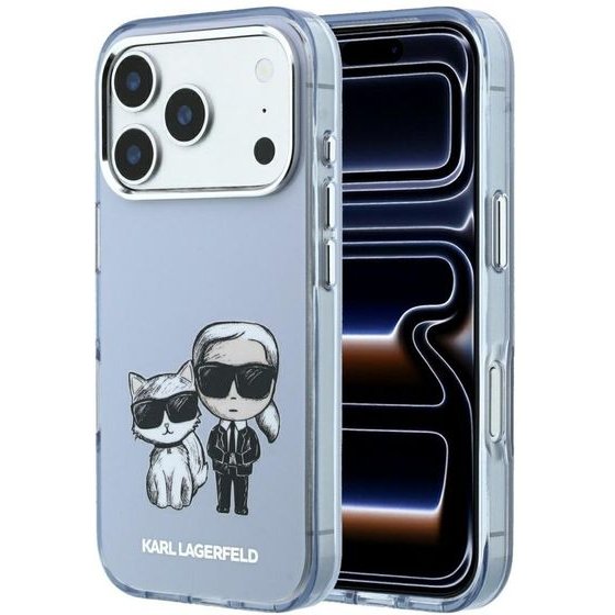 Karl Lagerfeld Etui Iml Karl&Choupette Bodies Sketch Print Magsafe Do Iphone 18 Pro Max / 17 Pro Max Jasno Niebieski - (KLHMP18X6HKCIDB)