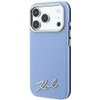 Karl Lagerfeld Etui Saffiano Small Script Metal Logo Magsafe Do Iphone 18 Pro / 17 Pro Jasnoniebieski - (KLHMP18L6PWSKSB)