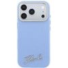 Karl Lagerfeld Etui Saffiano Small Script Metal Logo Magsafe Do Iphone 18 Pro / 17 Pro Jasnoniebieski - (KLHMP18L6PWSKSB)