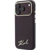 Karl Lagerfeld Etui Saffiano Small Script Metal Logo Magsafe Do Iphone 18 Pro Max / 17 Pro Max Burgundowy - (KLHMP18X6PWSKSR)