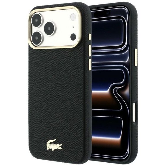 LACOSTE Case Champs Elysees Embossed Magsafe For Iphone 18 Pro Max / 17 Pro Max Black - (LCHMP18X6PSWCEK)