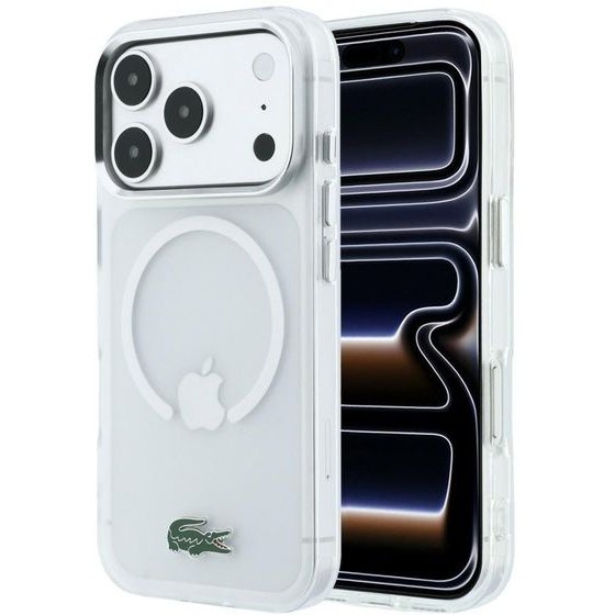 LACOSTE Etui Iml Frosted Laquer Logo Magsafe Do Iphone 18 Pro Max / 17 Pro Max Przezroczysty - (LCHMP18X6UFRLAH)