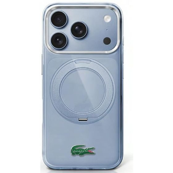 LACOSTE Etui Iml Glossy Finish With Ring Stand Magsafe Do Iphone 18 Pro Max / 17 Pro Max Niebieski - (LCHMP18X6URGLLB)