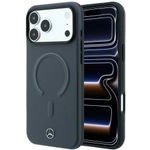 MERCEDES Case Leather 3D Magsafe For Iphone 18 Pro / 17 Pro Antracite - (MEHMP18L25PEMMOA)