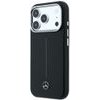 MERCEDES Case Leather Semi Wrap Iconic Line Magsafe For Iphone 18 Pro Max / 17 Pro Max Black - (MEHMP18X25PFWSTK)