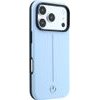 MERCEDES Case Leather Semi Wrap Iconic Line Magsafe For Iphone 18 Pro Max / 17 Pro Max Blue - (MEHMP18X25PFWSTB)