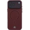 MERCEDES Etui Leather 3D Magsafe Do Iphone 18 Pro / 17 Pro Burgundowy - (MEHMP18L25PEMMOR)