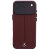 MERCEDES Etui Leather Semi Wrap Iconic Line Magsafe Do Iphone 18 Pro Max / 17 Pro Max Burgundowy - (MEHMP18X25PFWSTR)