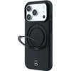 MERCEDES Etui Leather With Ring Stand Magsafe Do Iphone 18 Pro / 17 Pro Czarny - (MEHMP18L25PRSMOK)