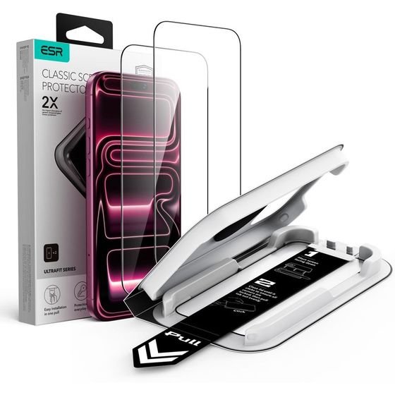 ESR Szklo Hartowane Ultrafit Classic Tempered Glass 2-Pack Iphone 17 Pro Max / 18 Pro Max BLACK