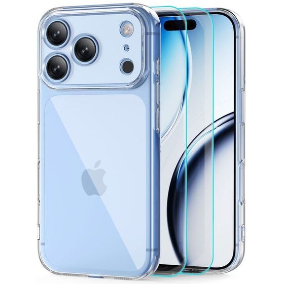 Tech-Protect Flexair + Glass 2-Pack Iphone 17 Pro Max / 18 Pro Max CLEAR