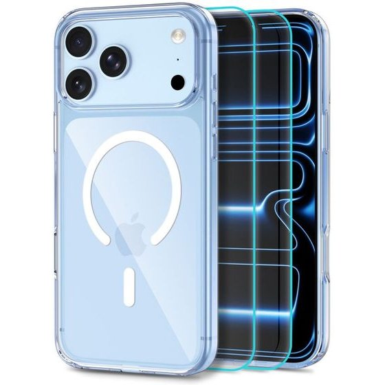 Tech-Protect Flexair Hybrid Magsafe + Glass 2-Pack Iphone 17 Pro / 18 Pro CLEAR